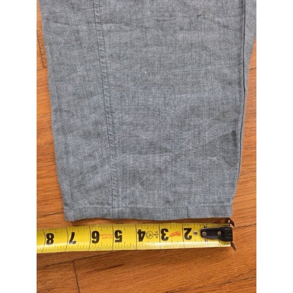 Eileen Fisher Pants Organic Linen Pull On Elastic Waist Soft Grey Pet S A001221 - Picture 6 of 11